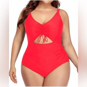 Daci Women Plus Size Cutout One Piece Swimsuit. Size XXL. NWT. 7B